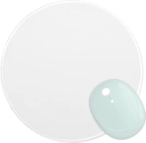 Premium Round Mouse Pad With Stitched Edges
