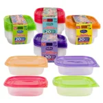 20pc Shallow Food Container Set