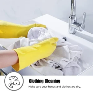 Yellow Household Latex Gloves