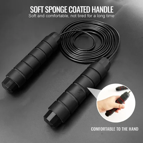 Adjustable Stainless Steel Weighted Jump Rope
