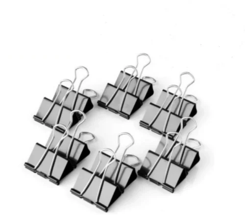 32mm butterfly metal binder clips black memo clips paper box packing