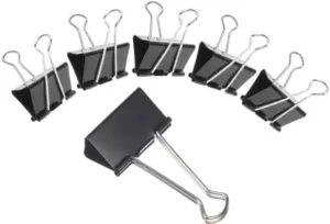 32mm butterfly metal binder clips black memo clips paper box packing