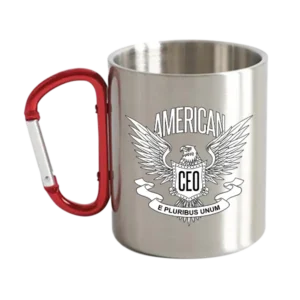 American CEO Eagle Carabiner Mug 12oz