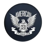 American CEO Eagle Premium Round Mouse Pad With Stitched Edges