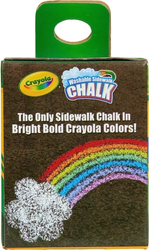 Anti-Roll Crayola Color Chalk - Assorted Color 12 Count