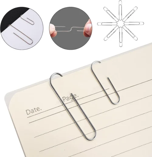 Paper Clips Rubber Band With Binder Clips Stationery Set For Kids