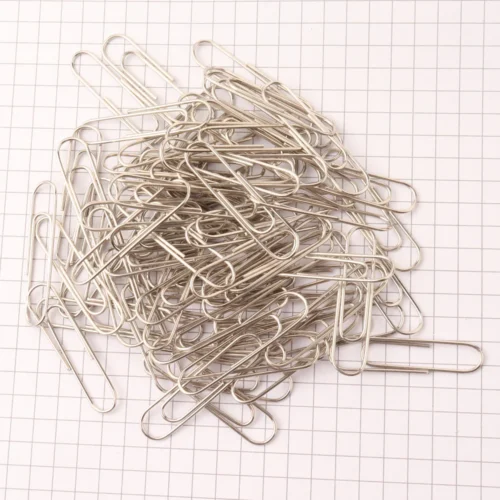 Hot sale 28mm paper clips round head metal stationery binder clips