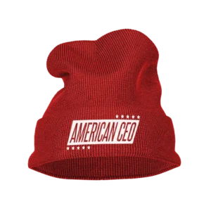 Ten Star American CEO Embroidered Beanie Hat