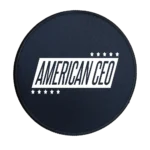 Ten Star American CEO Premium Round Mouse Pad With Stitched Edges