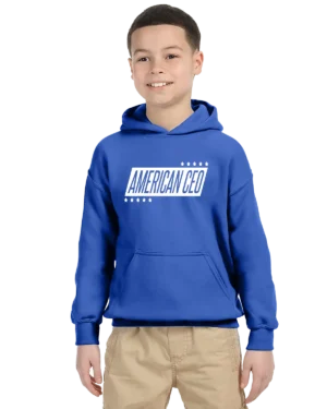 Ten Star American CEO Unisex Youth Hoodie - Blue