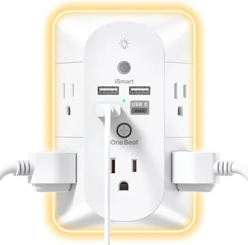 USB-Wall-Charger-Surge-Protector-5-Outlet-Extender-with-4-USB-Charging-Ports