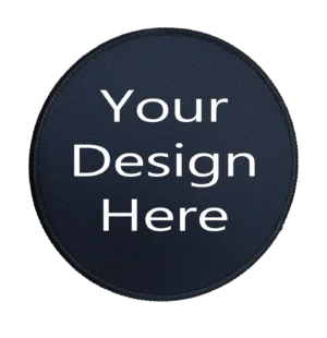 Customizable Premium Round Mouse Pad With Stitched Edges