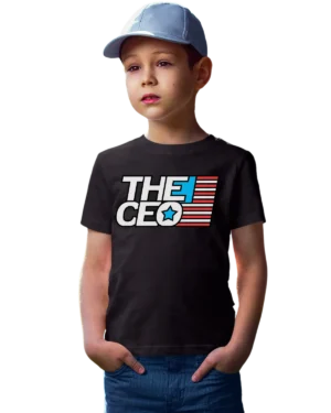 American Flag The CEO Unisex Youth T-Shirt