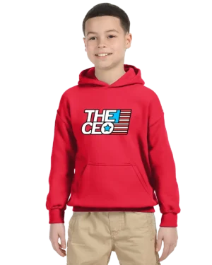 American Flag The CEO Unisex Youth Hoodie