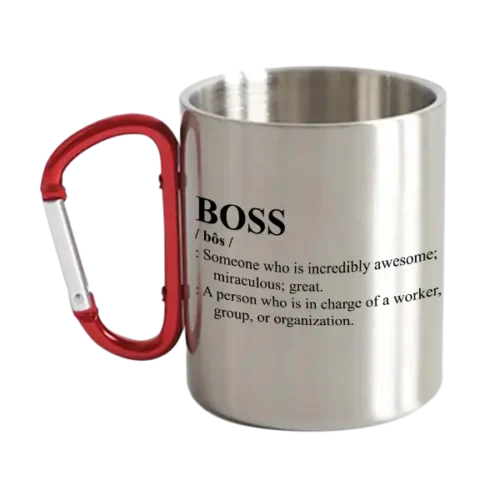 BOSS Definition Carabiner Mug 12oz