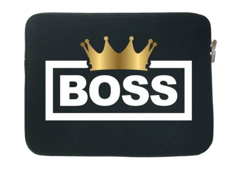 Boss Crown Water Resistant Laptop Sleeve With Side Pocket – 15 Inch