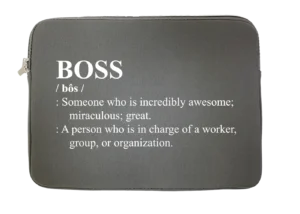 BOSS Definition Water Resistant Laptop Sleeve With Side Pocket – 15 Inch