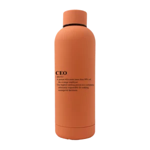 CEO Definition 17oz Stainless Rubberized Water Bottle