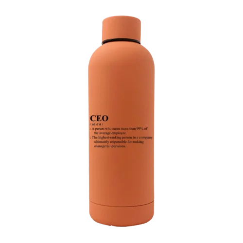 CEO Definition 17oz Stainless Rubberized Water Bottle