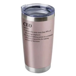 CEO Definition 20oz Insulated Vacuum Sealed Tumbler