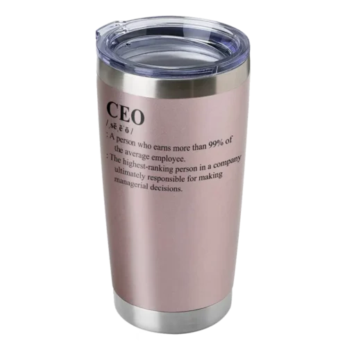 CEO Definition 20oz Insulated Vacuum Sealed Tumbler