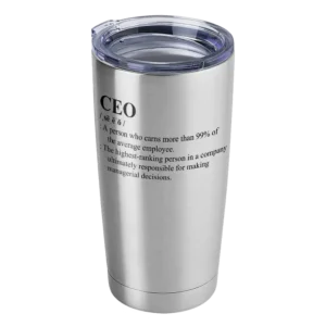CEO Definition 20oz Insulated Vacuum Sealed Tumbler