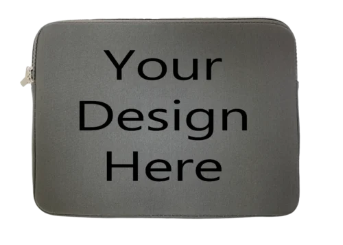 Customizable Water Resistant Laptop Sleeve With Side Pocket - 15 Inch