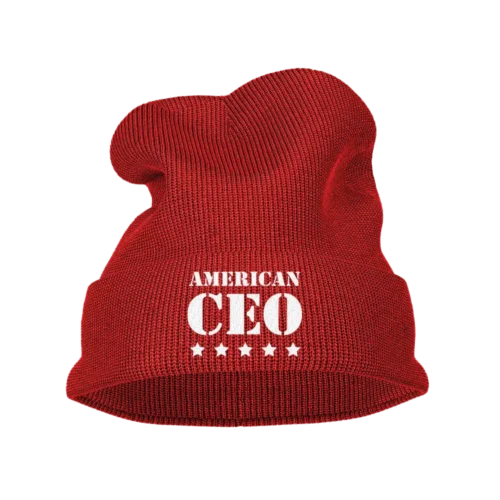 Five Star American CEO Embroidered Beanie Hat