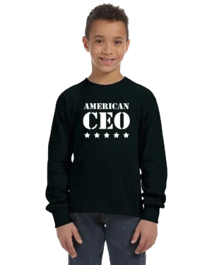 Five Star American CEO Unisex Youth Long Sleeve T-Shirt