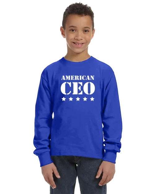 Five Star American CEO Unisex Youth Long Sleeve T-Shirt