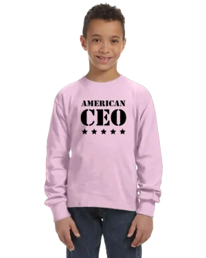 Five Star American CEO Unisex Youth Long Sleeve T-Shirt