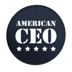 Five Star American CEO Premium Round Mouse Pad With Stitched Edges