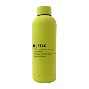 HUSTLE Definition 17oz Rubber Bottle