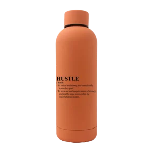 HUSTLE Definition 17oz Rubber Bottle