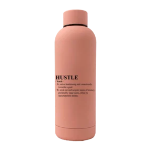 HUSTLE Definition 17oz Rubber Bottle