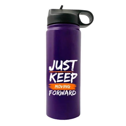 Just Keep Moving Forward 20oz Sport Water Bottle