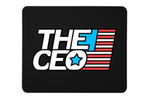 American Flag The CEO Premium Rectangle Mouse Pad With Stitched Edges