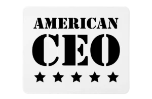 Five Star American CEO Premium Rectangle Mouse Pad With Stitched Edges