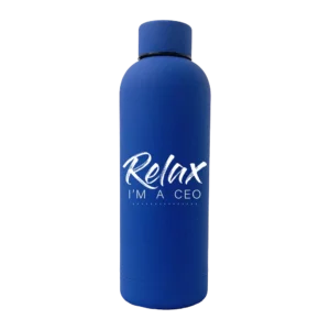 Relax Im A CEO 17oz Rubber Bottle