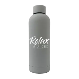 Relax Im A CEO 17oz Rubber Bottle