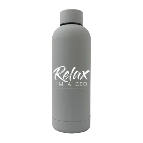 Relax Im A CEO 17oz Rubber Bottle