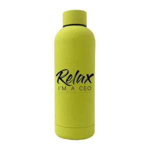 Relax Im A CEO 17oz Rubber Bottle