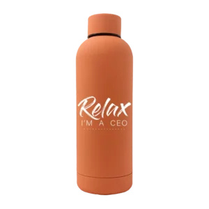 Relax Im A CEO 17oz Rubber Bottle