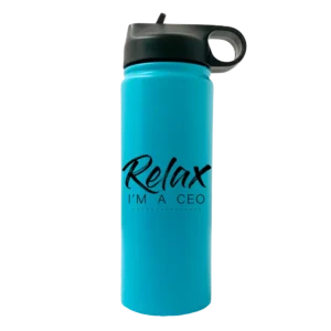 Relax Im A CEO 20oz Sport Water Bottle