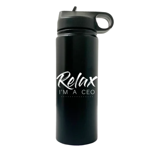 Relax Im A CEO 20oz Sport Water Bottle