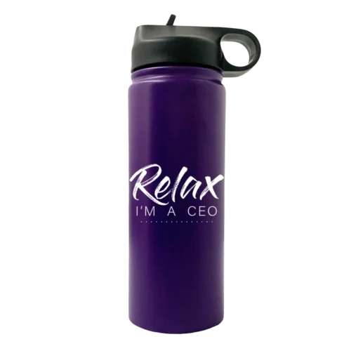Relax Im A CEO 20oz Sport Water Bottle