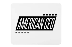 Ten Star American CEO Premium Rectangle Mouse Pad With Stitched Edges