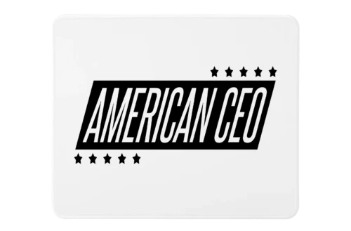 Ten Star American CEO Premium Rectangle Mouse Pad With Stitched Edges