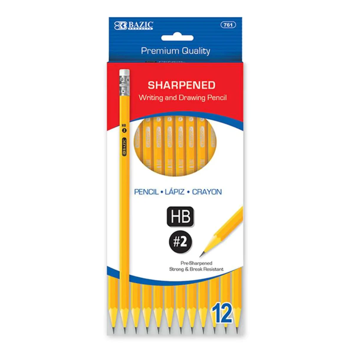  Ticonderoga Wood-Cased Pencils, Pre-Sharpened, 2 HB Soft,  Yellow, 30 Count, 6 Packs/180 Count Total : Office Products