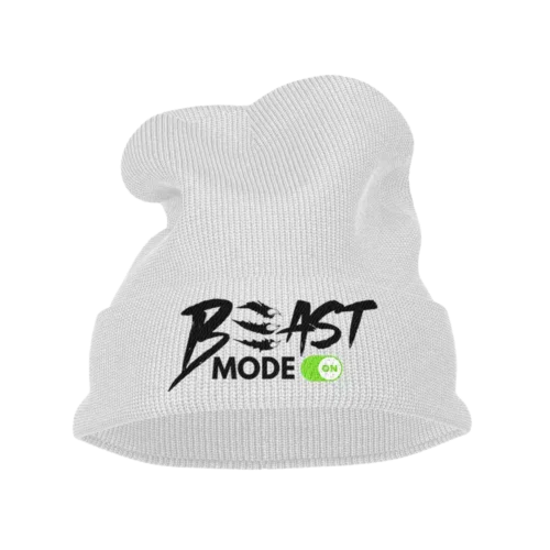 Beast Mode On Embroidered Beanie Hat